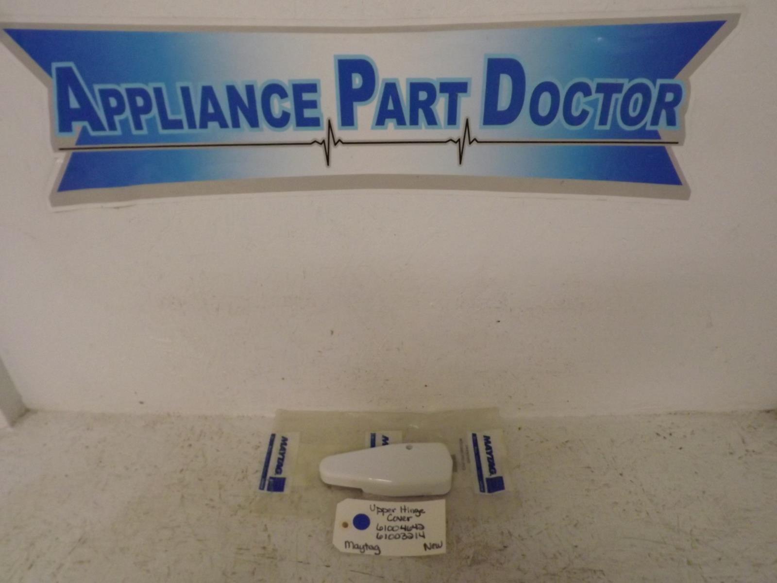 Maytag Refrigerator 61004642 61003274 Upper Hinge Cover, White New Maytag Refrigerator 61004642 61003274 Upper Hinge Cover, White New